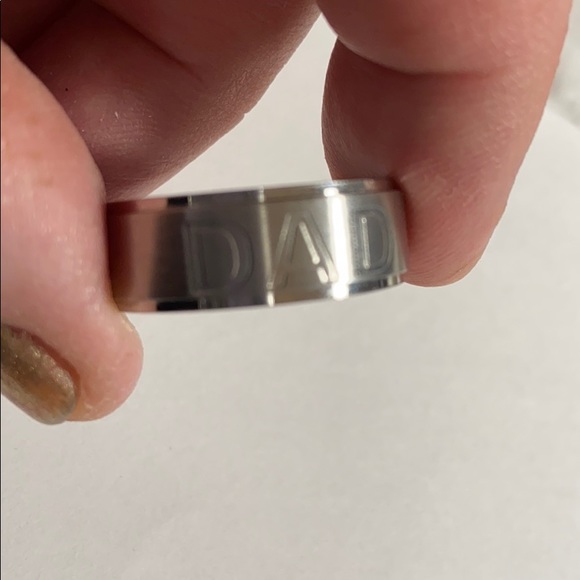 Stainless steel dad ring, I love you dad 9.5 - Picture 3 of 5